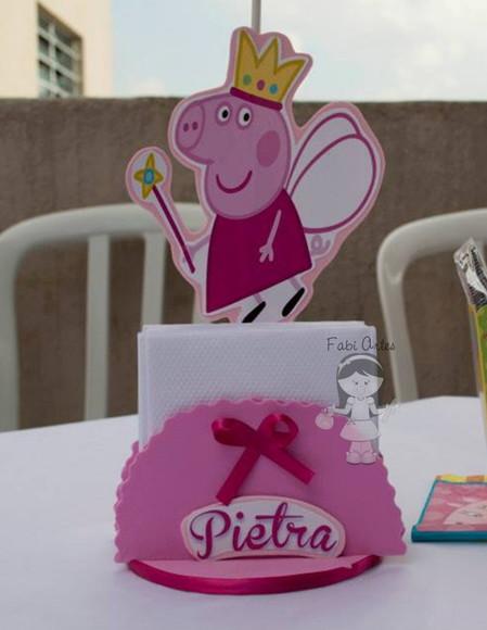 Porquinha Rosa Centro de Mesa Rosa