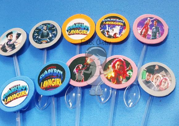 Sharkboy e Lavagirl Colherzinha Personalizada 30unidades