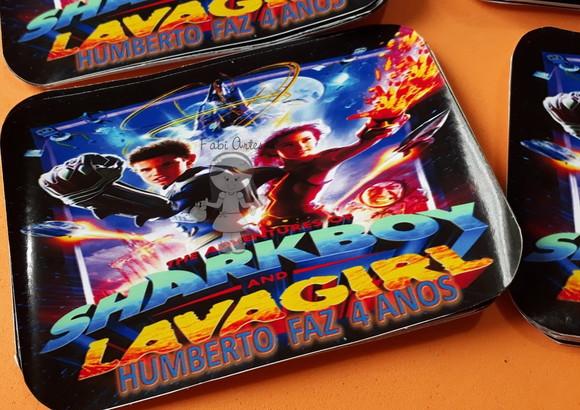 Sharkboy Lavagirl Adesivo Marmita Grande 12 x 16 12 Unidade