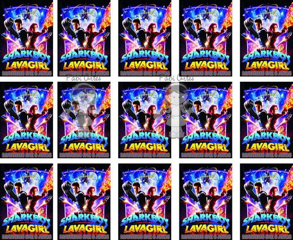 Sharkboy Lavagirl Adesivo Tubete Pequeno 20 Unidades