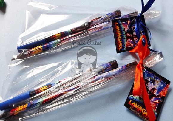 Sharkboy Lavagirl Kit Caneta e Lápis Personalizados