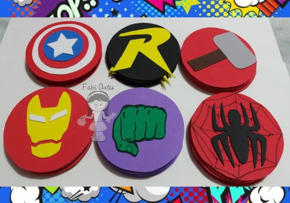 Símbolos Super Heróis 30cm