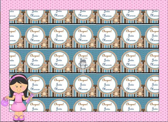 Tags Personalizadas Vários Temas Kit 30