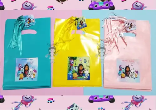 a Casa Mágica da Gabby Sacolinha Personalizada com Tag e Fit