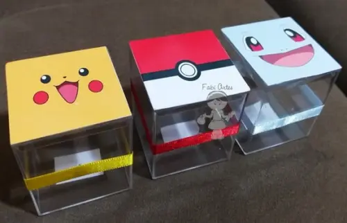 Caixinha Acrílico Personalizada Pokemon