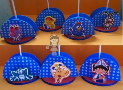 Centro de Mesa Galinha Pintadinha 6 Unid