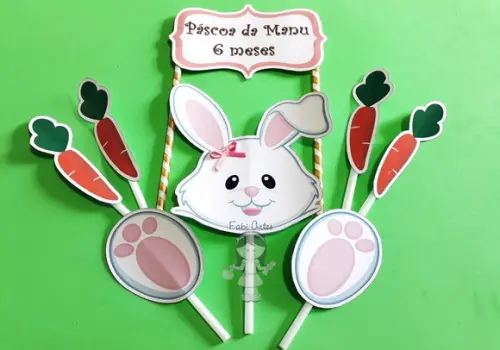 Coelho Páscoa Topo de Bolo