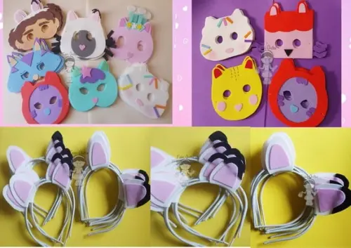 Gabby 35 Tiaras Só Gabby 30 Máscaras Casa da Gabby Sortidas