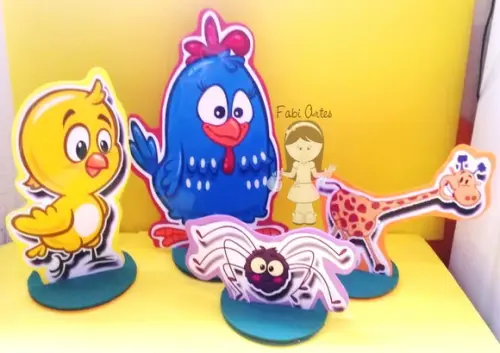 Galinha Pintadinha Kit com 8 Display Decoração