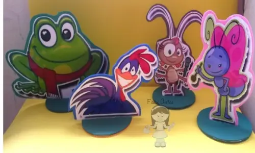 Galinha Pintadinha Kit com 8 Display Decoração