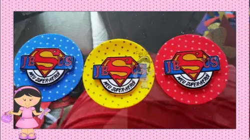 Jesus Super Herói Ponteiras ( Não Acompanha Lápis)