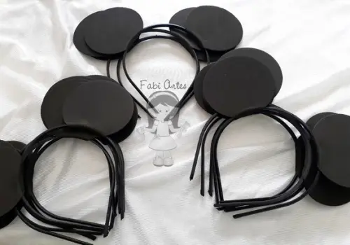 Kit 10 Tiaras Minnie Rosa E10 Tiaras Mickey