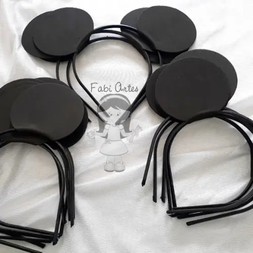 Kit 20 Tiaras Minnie Rosa e 20 Tiaras Mickey