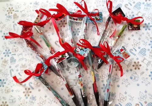 Kit de Natal Caneta e Lápis Personalizados