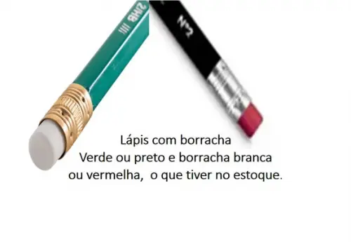 Mickey e Minnie 12 Ponteiras Lápis Borracha Embalagem e Tag