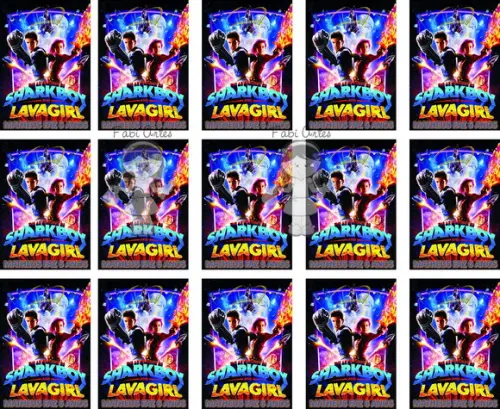 Sharkboy Lavagirl Adesivo Tubete Pequeno 20 Unidades