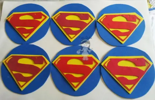 Símbolos Super Heróis de Eva 10cm