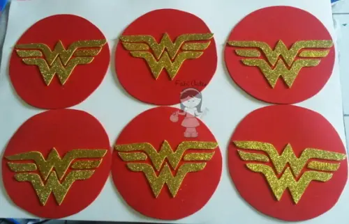 Símbolos Super Heróis de Eva 10cm