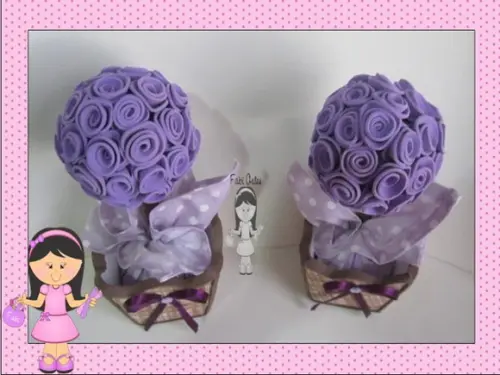 Topiária com Flores de Eva