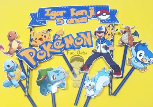 Topper de Bolo Pokemon
