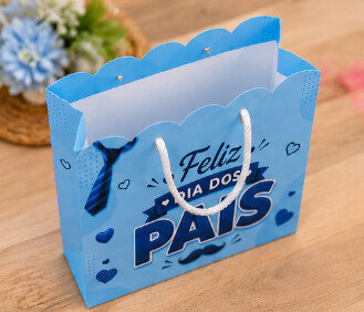 Sacolinha Feliz Dia Dos Pais Para Lembrancinhas Pegue e Monte