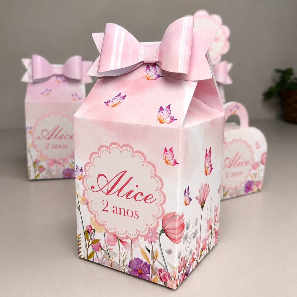 kite 20 caixinhas personalizadas Pegue e Monte - jardim das borbo