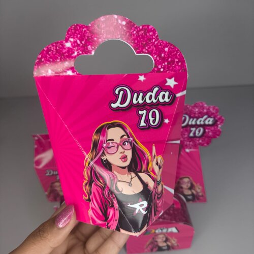 kit caixinhas personalizadas  Dos Rosa - Pegue e Monte - Nome e i