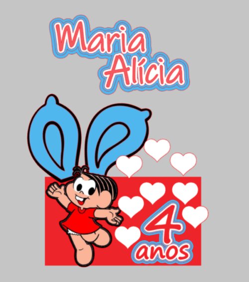Topo de Bolo Turma da Mônica | Arquivo Digital para Silhouette Studio | Pronto para Corte | Festa Infantil