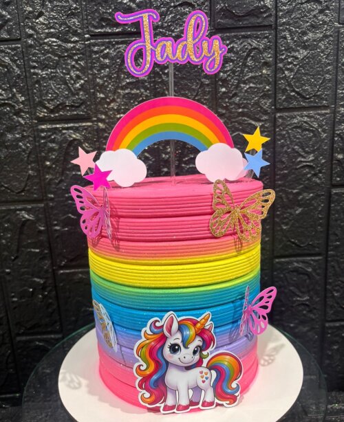 Arquivo de corte topo de bolo unicornio