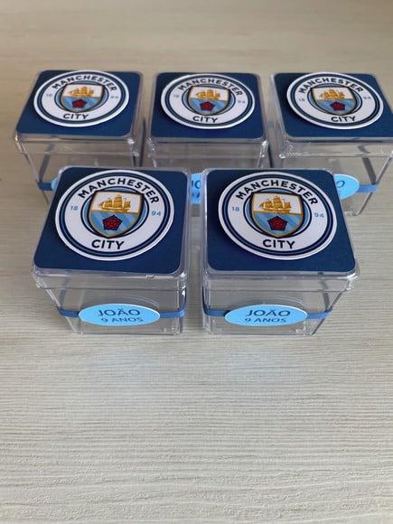 Caixinha de Acrílico Festa Manchester City