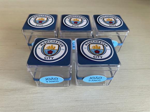 Caixinha de Acrílico Festa Manchester City