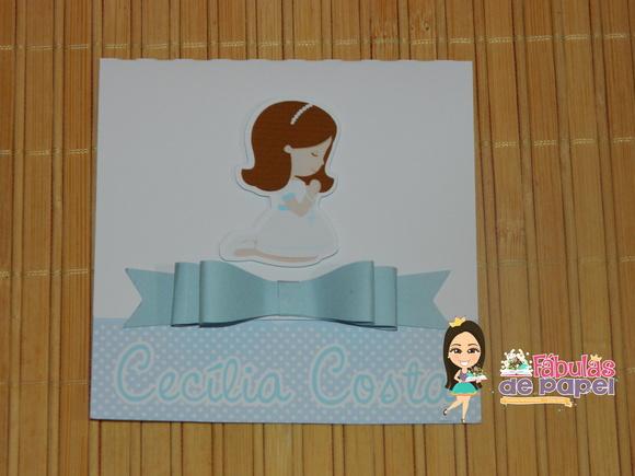 Convite Comunhão Kit com 12