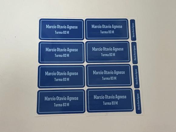 Etiqueta para Material Escolar (pacote com 80)