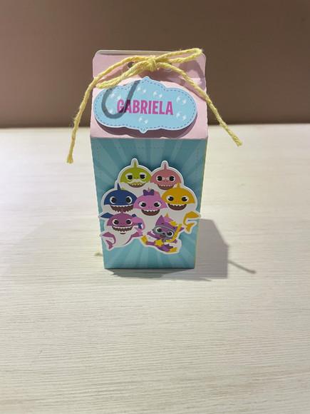 Kit 20 Caixas Milk Festa Baby Shark
