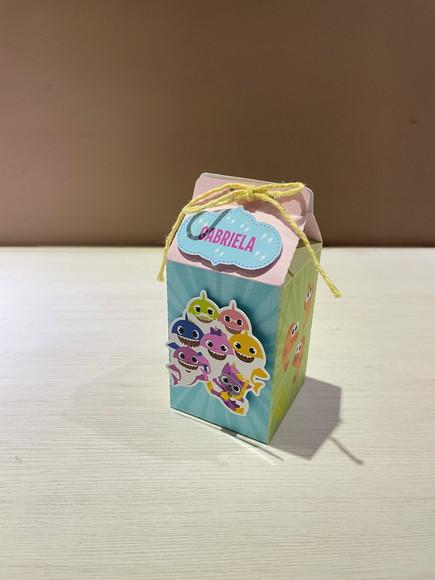 Kit 20 Caixas Milk Festa Baby Shark