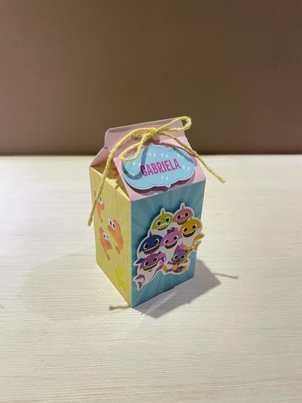 Kit 20 Caixas Milk Festa Baby Shark