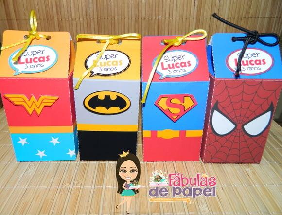 Kit Caixas Milk Super Heróis 20 Ítens