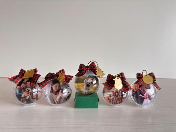 Kit com 10 Bolinhas de Natal com Pingente + Brinde
