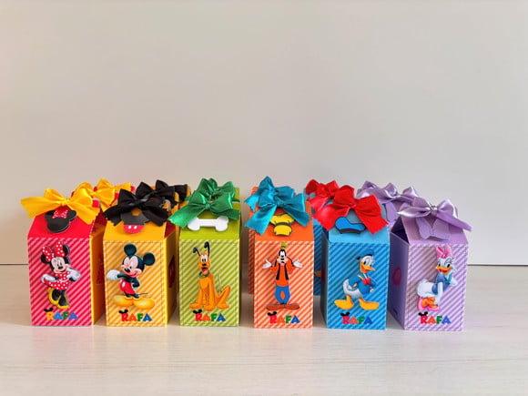 Kit Festa 20 Caixas Personalizadas Turma do Mickey