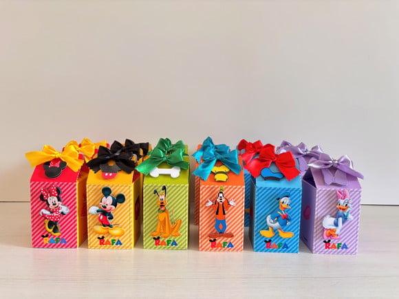 Kit Festa 20 Caixas Personalizadas Turma do Mickey