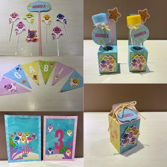 Kit Festa Baby Shark