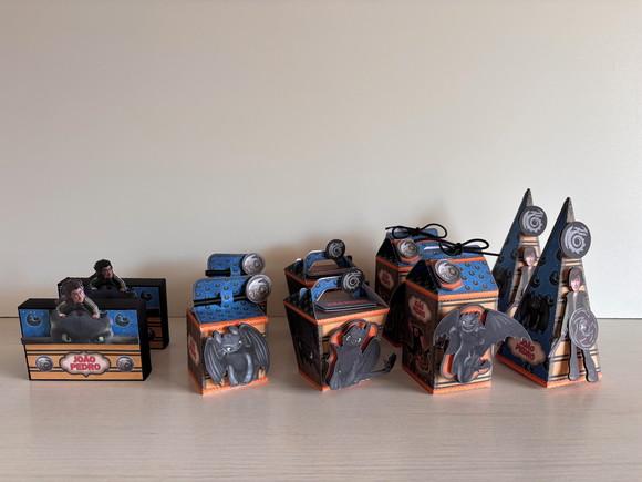 Kit Festa Como Treinar o Seu Dragão 20 Caixas