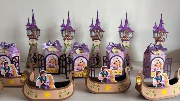 Kit Festa Enrolados Rapunzel