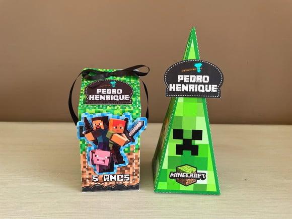 Kit Festa Minecraft 20 Caixas