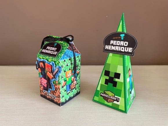 Kit Festa Minecraft 20 Caixas