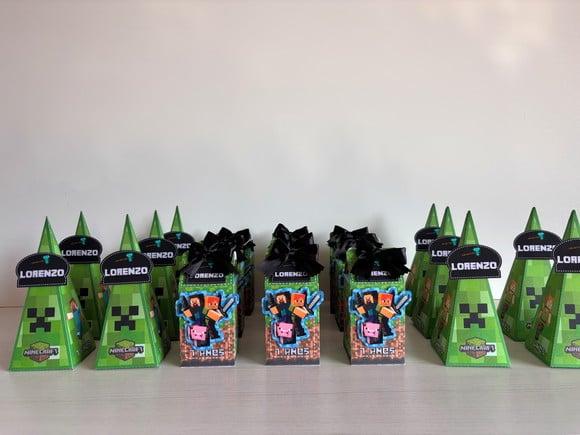 Kit Festa Minecraft 20 Caixas