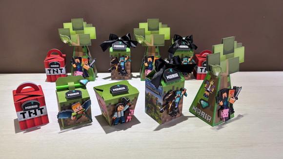 Kit Festa Minecraft 20 Lembrancinha