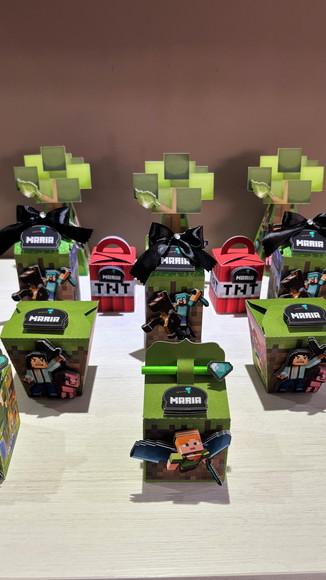 Kit Festa Minecraft 20 Lembrancinha