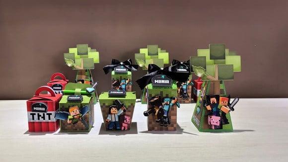 Kit Festa Minecraft 20 Lembrancinha