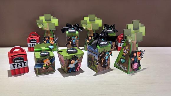 Kit Festa Minecraft 20 Lembrancinha